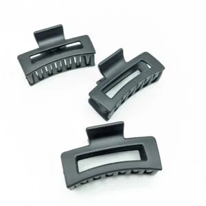 Square Matt Finish Hair Claws | Rahul Plastics | Pack of 12 Piece