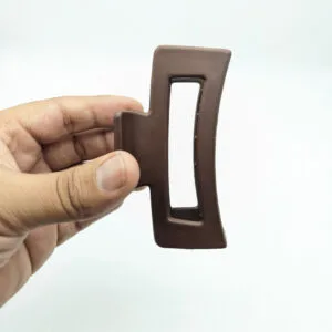 Square Matt Finish Hair Claws | Rahul Plastics | Pack of 12 Piece