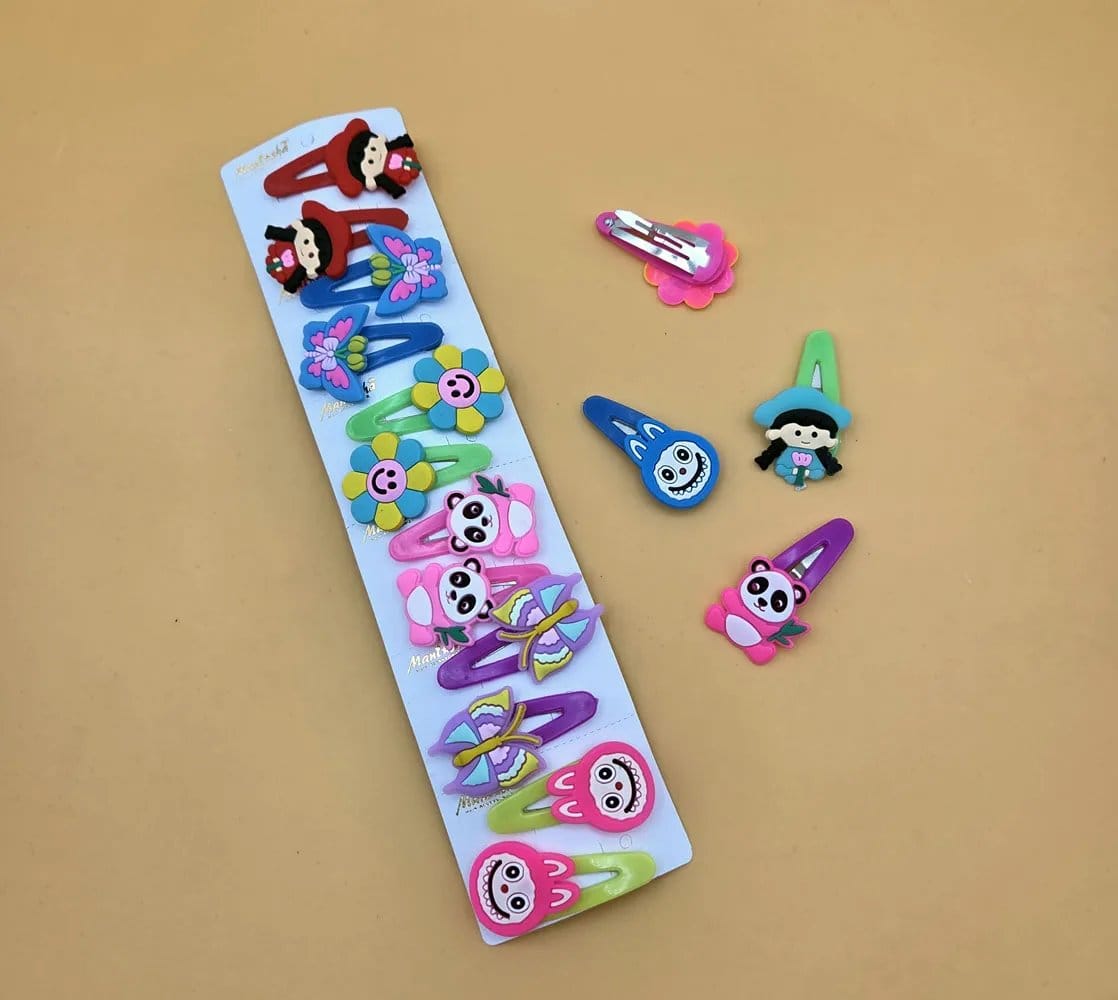 Kids Hair Tik Tak Pins | Rahul Plastics | Pack Of 12 Cards