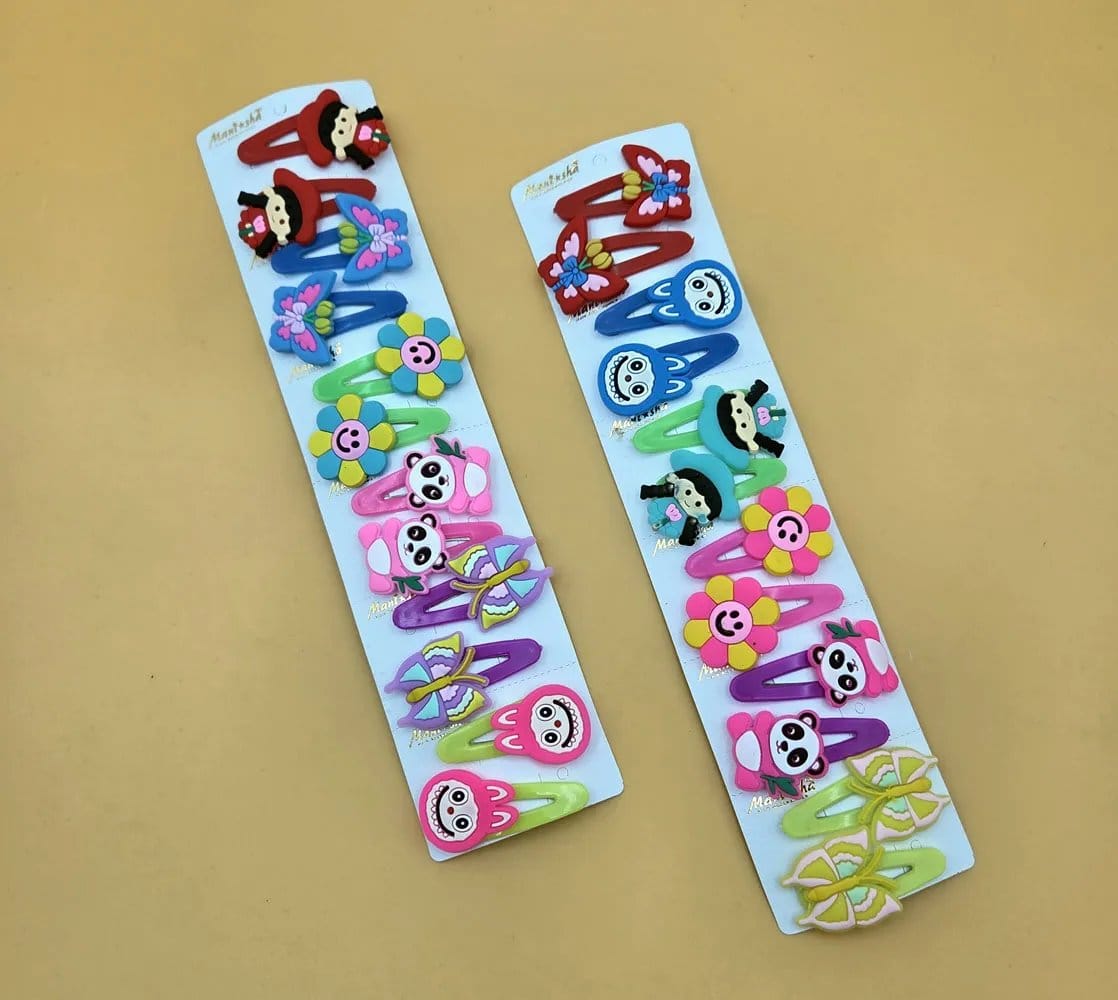 Kids Hair Tik Tak Pins | Rahul Plastics | Pack Of 12 Cards