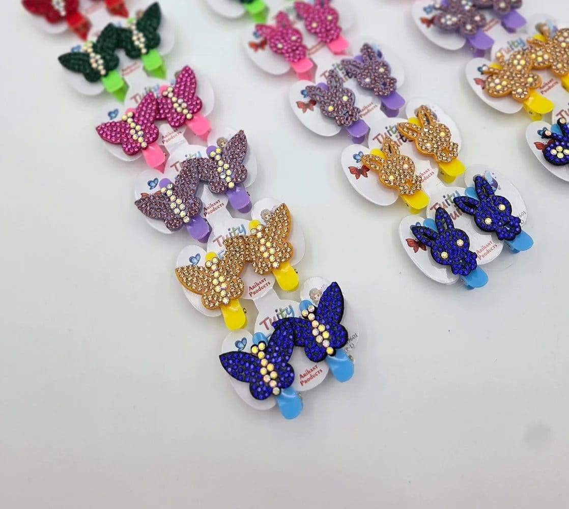 Kids Hair Clips | Rahul Plastics | Pack of 12 Cards