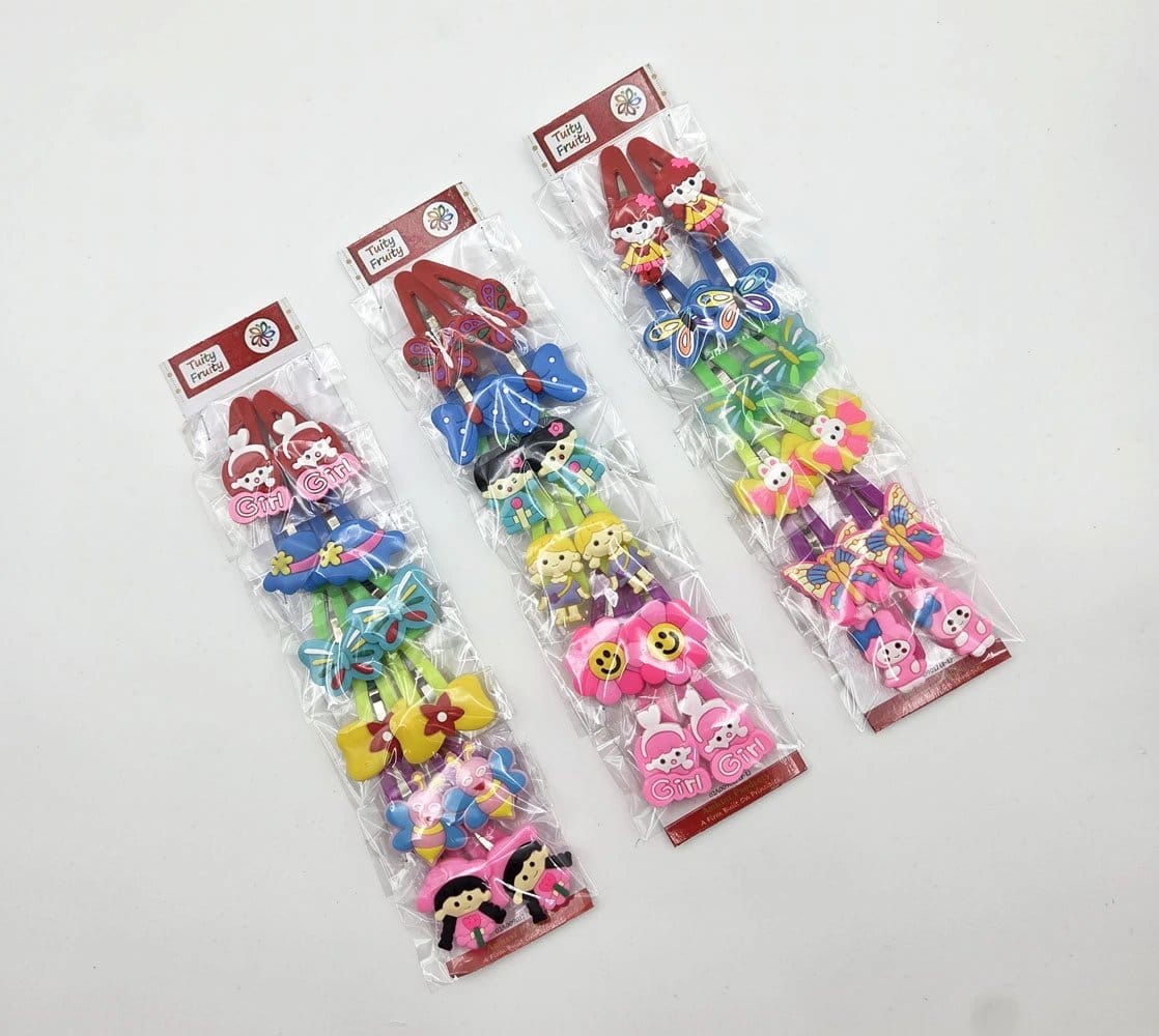 Kids Hair Tik Tak Pins | Rahul Plastics | Pack Of 12 Cards