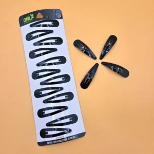 Premium Hair Tik Tak Pins | 3IM Black Box Series | Pack of 12 Cards