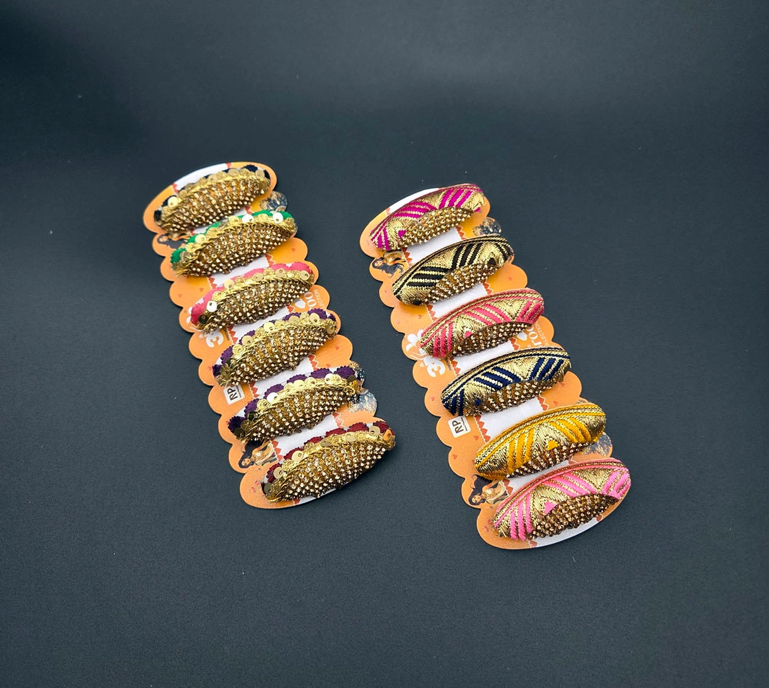 Embroidery Saree Brooch | Rahul Plastics | Pack of 12