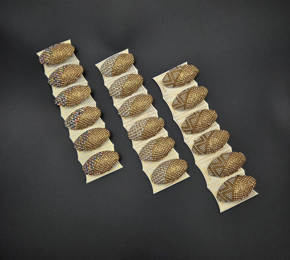 Ovel Saree Brooch Pin | Rahul Plastics | Pack of 12