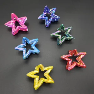 Star Hair Clutcher | Rahul Plastics | Pack of 12