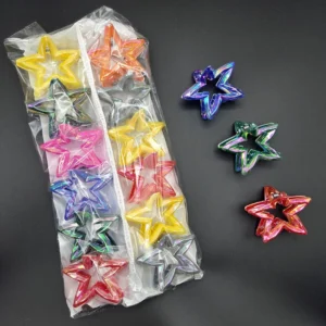 Star Hair Clutcher | Rahul Plastics | Pack of 12