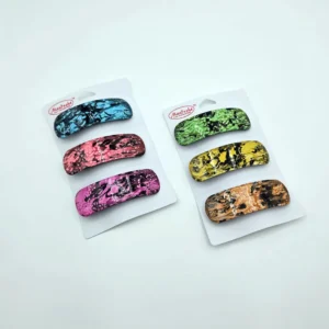 Broad Shape Hair Clips | Rahul Plastics | Pack of 12