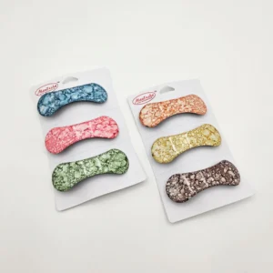 Broad Shape Hair Clips | Rahul Plastics | Pack of 12