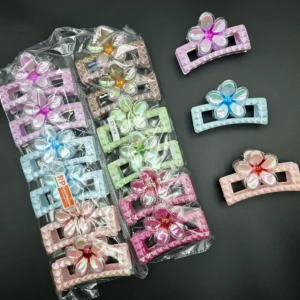 Flower Hair Clutcher | Rahul Plastics | Pack of 12
