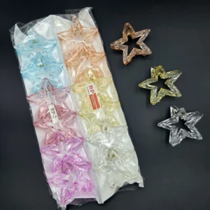 Star Hair Clutcher | Rahul Plastics | Pack of 12