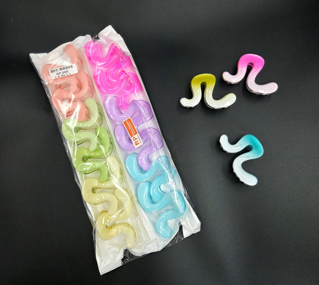 Dual Shade Hair Clutcher | Rahul Plastics | Pack of 12
