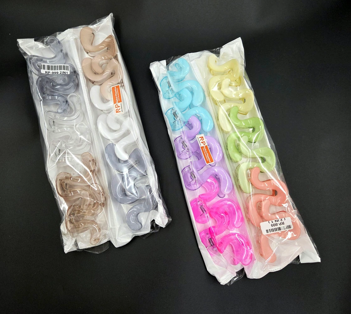 Dual Shade Hair Clutcher | Rahul Plastics | Pack of 12