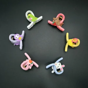Korean Style Cartoon Hair Claw | Rahul Plastics | Pack of 12