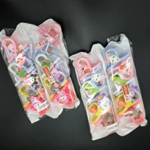 Korean Style Cartoon Hair Claw | Rahul Plastics | Pack of 12