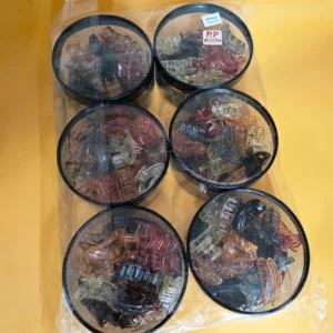 Transprent Hair Clutcher | Rahul Plastics | Pack of 6